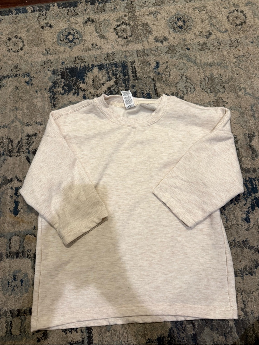Classic Cream Long-Sleeve Kids Tee
